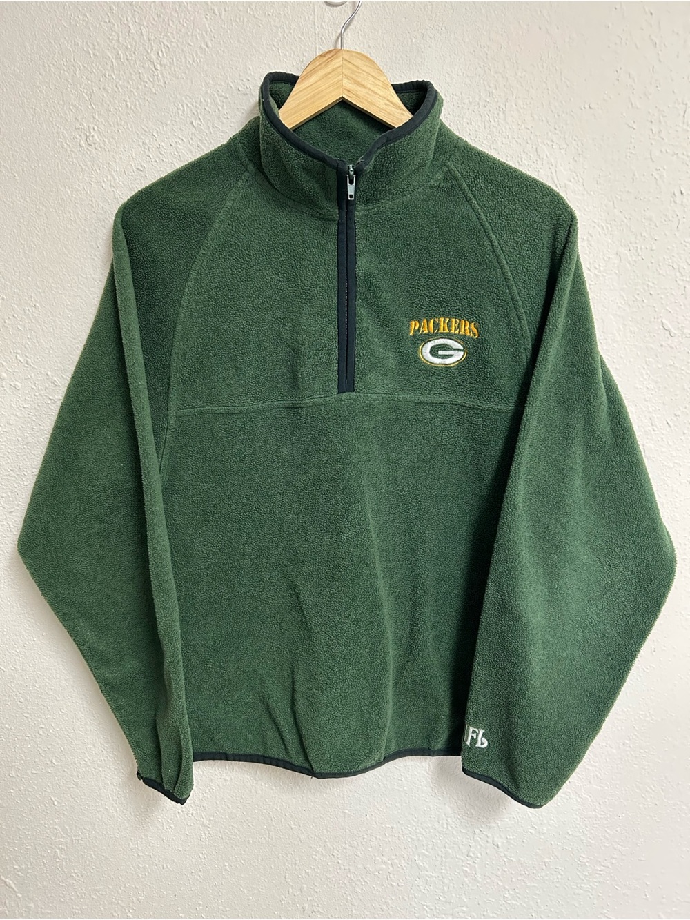 NFL Green Bay Packers Polar Fleece Quarter Zip Youth XL